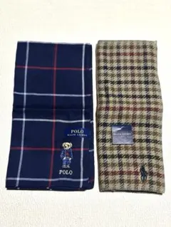 Polo Ralph Lauren ポロベア刺繍 ハンカチ　刺繍ミニタオル