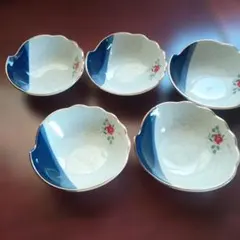 和食器 小鉢 5個セット 花柄 染付風 - メルカリ