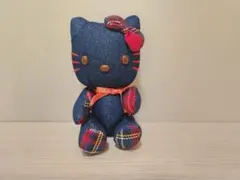 レア品 ハローキティ マスコット ぬいぐるみ デニム製