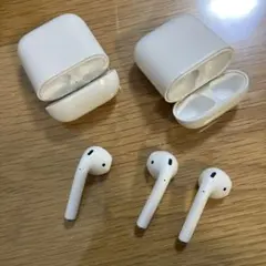 AirPods本体 第二世代　充電ケース2個付き(右2、左1)