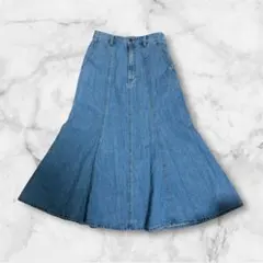 GU デニム マーメイドスカート ロングスカート フレア Mサイズ