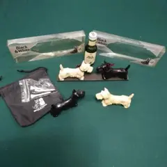 Black & White スコッチウイスキー ミニボトル フィギュアセット