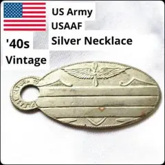 ✨入手困難✨40s★ヴィンテージ★アメリカ軍★USAAF★パイロット★ネックレスのサムネイル