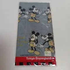 レトロ 東京ディズニーランド ミッキーマウス ハンカチ 綿100% 新品未使用品