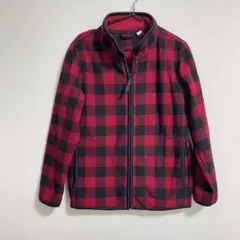 ユニクロ　チェック柄フリースジャケット