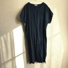 fog linen work ワンピース　ネイビー