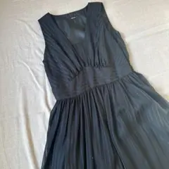 コムサイズム　黒膝丈ワンピース Mサイズ