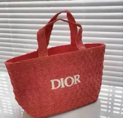 Dior ノベルティーオレンジ 編み込み トートバック 美品 - メルカリ