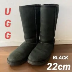 【匿名配送料込】UGG アグ　ロングブーツ　黒　ブラック　サイズ5 トール