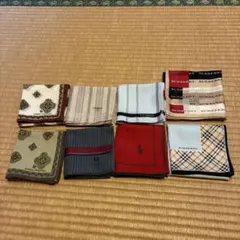 メンズハンカチ まとめ売り 8枚