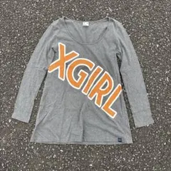 archive X-girl crew neck long Tshirt