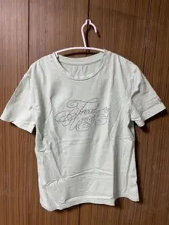 Treat ürself ラインストーンロゴ Tシャツ　グリーンのサムネイル