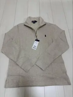 Polo Ralph Lauren ハーフジップ トレーナー Mベージュ
