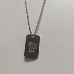 old stussy 25周年 2005年 ドッグタグ ネックレス クラウン - メルカリ