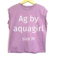 エージーバイアクアガール　ノースリーブカットソー M ピンク