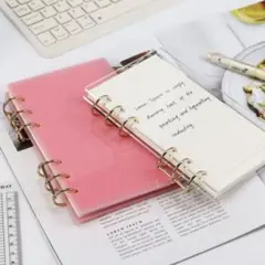 A6 アクリルバインダー　ピンク　saving 韓国