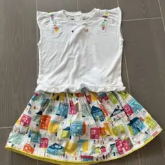 ファミリア　ペンギン　セットアップ　スカート　Tシャツ　セット　90㎝