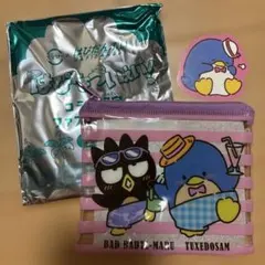 スシロー　はぴだんぶい　コラボ　ファスナーポーチ　ステッカー