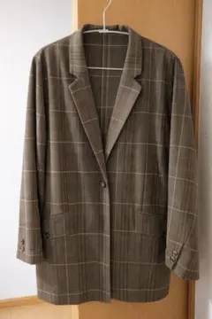 【Kastane/カスタネ】 チェックジャケット ブラウン M