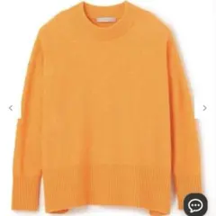 UNIFILO ふわふわ クルーネックニット　オレンジ M