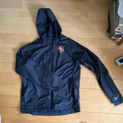 Nike フード付きナイロンジャケット 黒