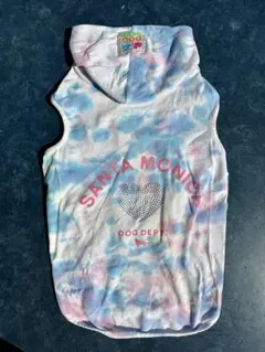 DOG DEPT 犬服 XL パーカー タイダイ柄 サンタモニカ 美品