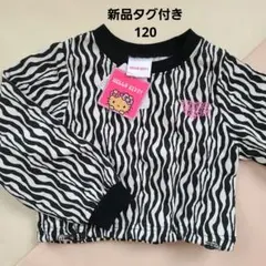 HELLO KITTY ゼブラ柄 トレーナー 120cm