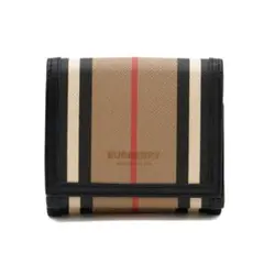 バーバリー BURBERRY コンパクト 三つ折り財布 チェック柄 ブラウンのサムネイル