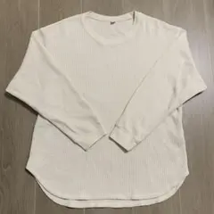 UNIQLO ワッフル アイボリー Mサイズ