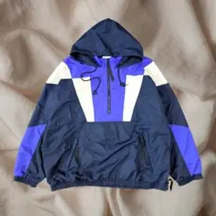 00s リバイバル ナイロンジャケット L トリコロール Y2K cityboy