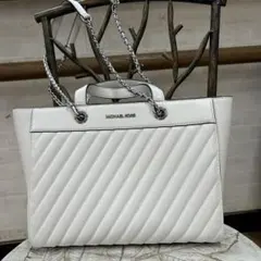 ❣️マイケルコース　２WAyトート　白＆S美品‼️