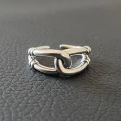 【セール】シルバー925 チェーン メキシカン リング 10号 指輪レディース