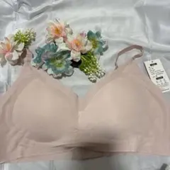 ノンワイヤー ピンク ブラジャーLサイズ