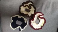 手編みシュシュ3個セット