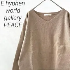 E hyphen world gallery Ｖネックニット セーター ゆったり