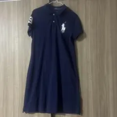 Polo Ralph Lauren ポロシャツワンピ　M 紺　ビックポニーのサムネイル