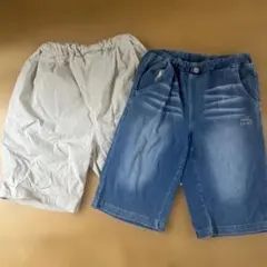 KXIVER デニム・OFFICIAL TEAMハーフパンツ 2点セット