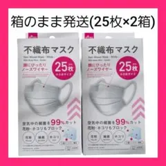 mask・不織布マスク・ダイソー小顔に見えるマスク25入×2箱☆箱のまま発送A1のサムネイル