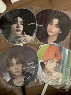 straykids Hyunjin うちわ 4枚セット K-POP