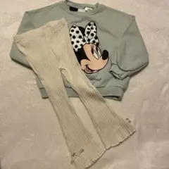 【美品】ZARA ミニーマウス トレーナー セットアップ 90