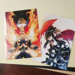 【ヒロアカ】原画展 エンデヴァー ホークス ポストカード 僕のヒーローアカデミア