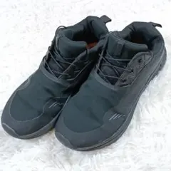 【ワークマン】黒アスレチック スポーツシューズ クイックシューレース軽量27cm