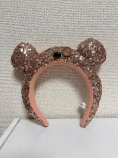 ティム　スパンコールカチューシャ【片方ボタン無し】