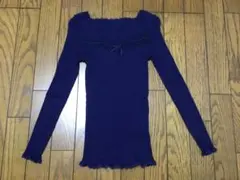 KID BLUE 長袖　ネイビー　インナーカットソー　コットン100%