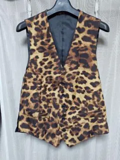 ボイコット ヒョウ柄ベスト BOYCOTT ジレ /シドレオパードパンク666