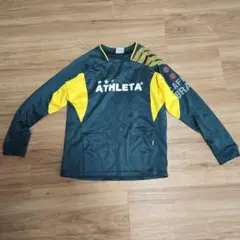 ATHLETA 長袖シャツ 150サイズ ダークグリーン/イエロー
