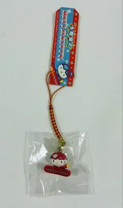 ハローキティ 冬季限定 ストラップ 根付け2003年　スノーボード