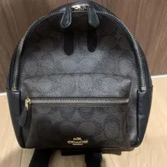 COACH バックパック　茶黒