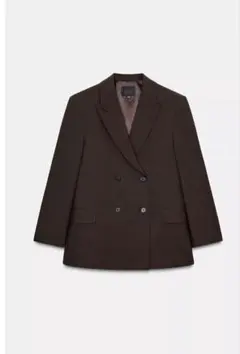 ZARAオーバーサイズダブルブレストブレザージャケット ダブルブレストオーバーサイズブレザー - ブラック | ZARA Japan / 日本