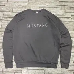 USA古着 ヴィンテージスウェット グレー MUSTANG フロントロゴ